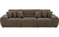 Goossens excellent zitbank kubus bruin stof - 8252696-goossens-excellent-kubus-bank-stof-bruin-01