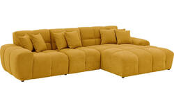 Goossens excellent loungebank kubus geel stof - 8252708-gespiegeld-03