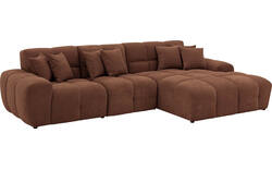 Goossens excellent loungebank kubus bruin stof - 8252710-gespiegeld-03