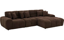 Goossens excellent loungebank kubus bruin stof - 8252711-gespiegeld-03