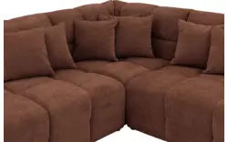 Goossens excellent hoekbank kubus bruin stof - 8252726-gespiegeld-02