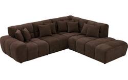 Goossens excellent hoekbank kubus bruin stof - 8252727-goossens-excellent-kubus-bank-stof-bruin-01
