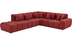 Goossens excellent hoekbank kubus rood stof - 8252747-gespiegeld-02