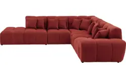 Goossens excellent hoekbank kubus rood stof - 8252747-gespiegeld-02