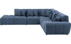 Goossens excellent hoekbank kubus blauw stof - 8252748-gespiegeld-02