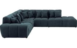 Goossens excellent hoekbank kubus blauw stof - 8252751-goossens-excellent-kubus-bank-stof-blauw-01
