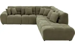 Stof fijn geweven zachtgroen