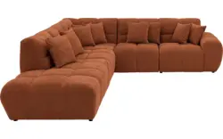 Goossens excellent hoekbank kubus bruin stof - 8252757-gespiegeld-02