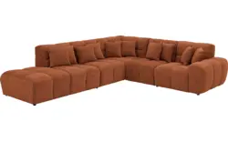 Goossens excellent hoekbank kubus bruin stof - 8252757-gespiegeld-02