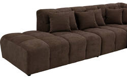 Goossens excellent hoekbank kubus bruin stof - 8252759-gespiegeld-02