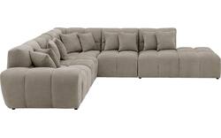 Goossens excellent hoekbank kubus bruin stof - 8252761-goossens-excellent-kubus-bank-stof-bruin-01