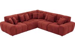 Goossens excellent hoekbank kubus rood stof - 8252763-goossens-excellent-kubus-bank-stof-rood-01
