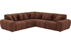 Goossens excellent hoekbank kubus bruin stof - 8252774-goossens-excellent-kubus-bank-stof-bruin-01