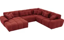 Goossens excellent u bank kubus rood stof - 8252833-goossens-excellent-kubus-bank-stof-rood-01