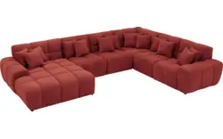 Goossens excellent u bank kubus rood stof - 8252849-goossens-excellent-kubus-bank-stof-rood-01