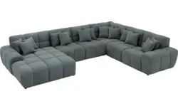 Goossens excellent u bank kubus groen stof - 8252852-goossens-excellent-kubus-bank-stof-groen-01