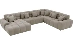 Goossens excellent u bank kubus bruin stof - 8252863-goossens-excellent-kubus-bank-stof-bruin-01