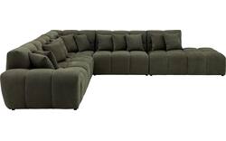 Goossens excellent hoekbank kubus groen stof - 8252878-goossens-excellent-kubus-bank-stof-groen-01