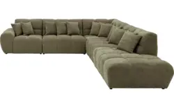 Goossens excellent hoekbank kubus groen stof - 8252879-goossens-excellent-kubus-bank-stof-groen-01