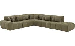 Goossens excellent hoekbank kubus groen stof - 8252879-goossens-excellent-kubus-bank-stof-groen-01