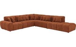 Goossens excellent hoekbank kubus bruin stof - 8252881-goossens-excellent-kubus-bank-stof-bruin-02