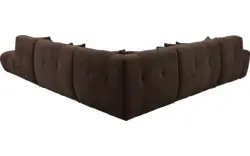 Goossens excellent hoekbank kubus bruin stof - 8252883-goossens-excellent-kubus-bank-stof-bruin-01