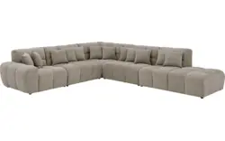 Goossens excellent hoekbank kubus bruin stof - 8252885-goossens-excellent-kubus-bank-stof-bruin-01