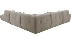Goossens excellent hoekbank kubus bruin stof - 8252885-goossens-excellent-kubus-bank-stof-bruin-01