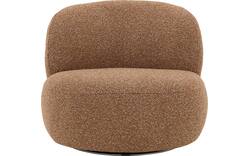 Goossens draaifauteuil avi bruin stof - 8252943-goossens-avi-fauteuil-stof-01