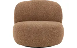 Goossens draaifauteuil avi bruin stof - 8252943-goossens-avi-fauteuil-stof-01