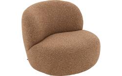 Goossens draaifauteuil avi bruin stof - 8252943-goossens-avi-fauteuil-stof-01
