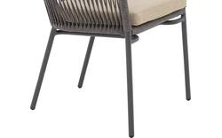 Goossens tuinstoel ravello bruin buitenstof - 8252989-goossens-ravello-tuinstoelen-buitenstof-01