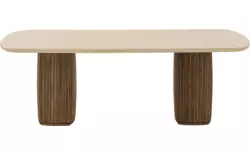 Goossens eettafel nova beige mortex - 8260027-goossens-nova-eettafel-mortex-beige-01