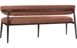 Goossens eetkamerbank diede rood stof - 8260077-goossens-diede-eetkamerstoel-stof-bruin-15