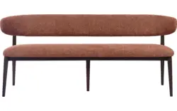 Goossens eetkamerbank diede rood stof - 8260077-goossens-diede-eetkamerstoel-stof-bruin-15