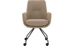 Goossens excellent eetkamerstoel mabach beige stof - 8260114-goossens-excellent-mabach-eetkamerstoel-stof-bruin-01