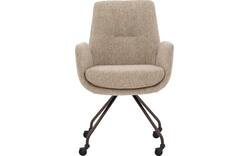 Goossens excellent eetkamerstoel mabach bruin stof - 8260113-goossens-excellent-mabach-eetkamerstoel-stof-beige-01