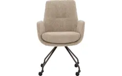 Goossens excellent eetkamerstoel mabach beige stof - 8260114-goossens-excellent-mabach-eetkamerstoel-stof-bruin-01