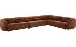 Goossens hoekbank zitra bruin stof - 8260137-gespiegeld-02
