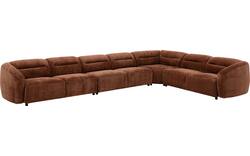 Goossens hoekbank zitra bruin stof - 8260137-goossens-zitra-bank-stof-bruin-02