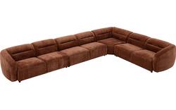 Goossens hoekbank zitra bruin stof - 8260137-goossens-zitra-bank-stof-bruin-01