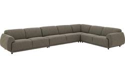 Goossens hoekbank benk groen stof - 8260157-goossens-benk-bank-stof-groen-01