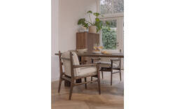 Goossens eetkamerstoel alison beige stof - 8252063-goossens-alison-eetkamerstoel-stof-wit-01