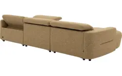 Goossens loungebank comoda geel stof - 8260250-gespiegeld-02