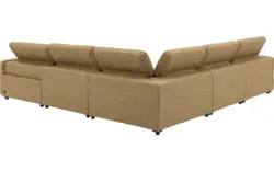 Goossens hoekbank comoda geel stof - 8260252-gespiegeld-02