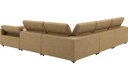 Goossens hoekbank comoda geel stof - 8260252-gespiegeld-02