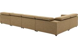 Goossens hoekbank comoda geel stof - 8260255-gespiegeld-02