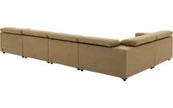 Goossens hoekbank comoda geel stof - 8260255-gespiegeld-02