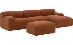 Goossens excellent loungebank sens bruin stof - 8260371-gespiegeld-02