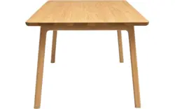 Goossens basic eettafel emilie blank eiken - 8260429-goossens-basic-emilie-eettafel-eiken-blank-01